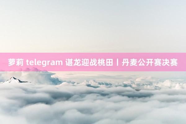 萝莉 telegram 谌龙迎战桃田丨丹麦公开赛决赛