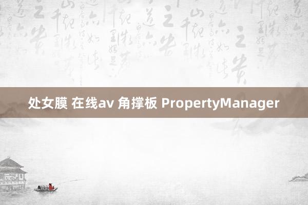 处女膜 在线av 角撑板 PropertyManager