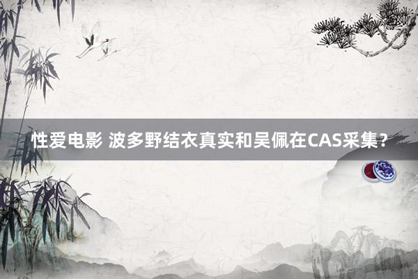 性爱电影 波多野结衣真实和吴佩在CAS采集？